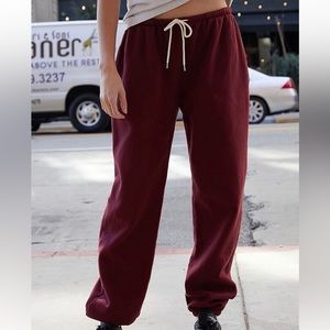John Galt Burgundy Rosa Sweatpants
